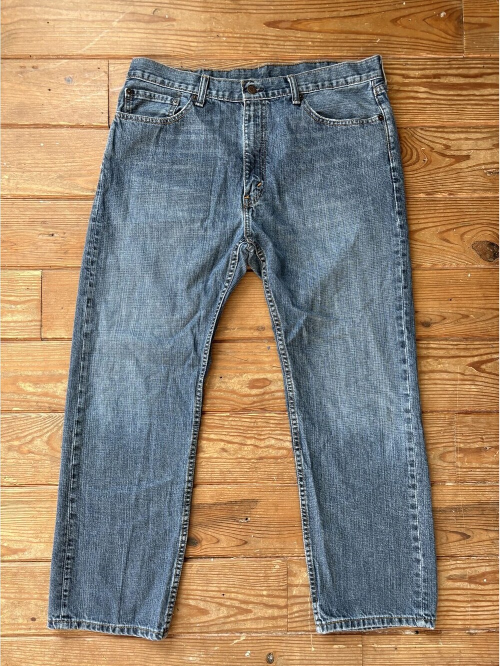 Levi's Men's Straight Leg Jeans W38 L30 Blue 100% Cotton Denim